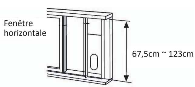 PROLINE PACS8O0OW - Installation du tuyau d'évacuation sur une fenêtre (avec la barre coulissant) - 4