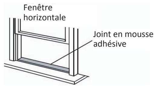 PROLINE PACS8O0OW - Installation du tuyau d'évacuation sur une fenêtre (avec la barre coulissant) - 3