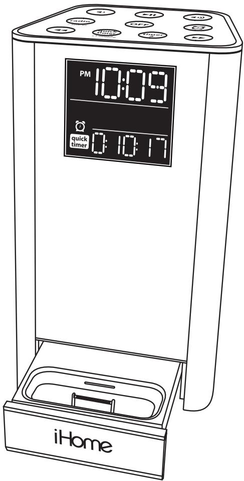 IHOMEREFERENCE IHO_IP39 - Système stéreo FM avec minuterie double pour iPhone et iPod - 1