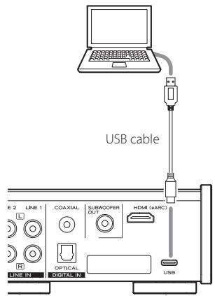 TEAC AL-303 - Start playback of an audio file on the computer. - 1
