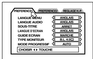 JVC XV-FA92 - Réglage des préférences - 2