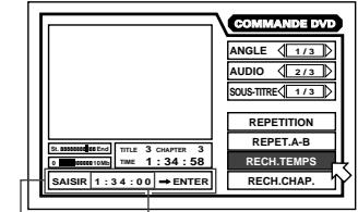 JVC XV-FA92 - Pour repérer la position désirée dans le titre ou la plage courant [RECH. TEMPS] DVD DVD Audio CD Video CD - 2