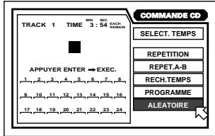 JVC XV-FA92 - Utiliser CURSOR / pour déplacer sur [ALEATOIRE]. - 2