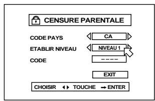 JVC XV-FA92 - Programmation de la censure parentale pour la première fois [CENSURE PARENTALE] - 4
