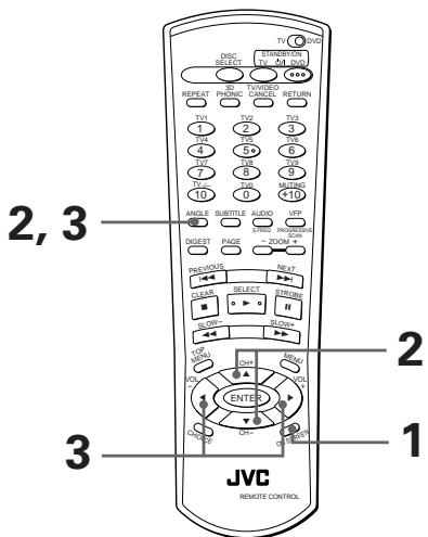 JVC XV-FA92 - A partir de l'affichage à l'écran - 1
