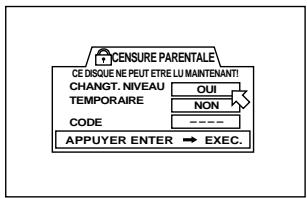 JVC XV-FA92 - Pour lever temporairement la [CENSURE PARENTALE] - 2
