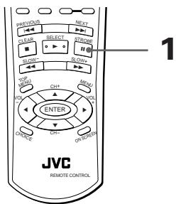 JVC XV-FA92 - Pour faire defiler une image fixe image par image - 2