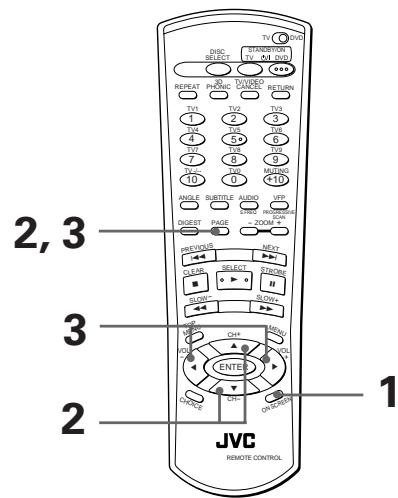 JVC XV-FA92 - A partir de l'affichage à l'écran - 1