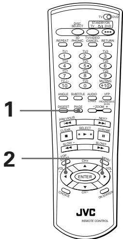 JVC XV-FA92 - A partir de l'affichage normal - 1