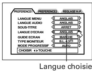JVC XV-FA92 - LANGUE D'ECRAN - 1