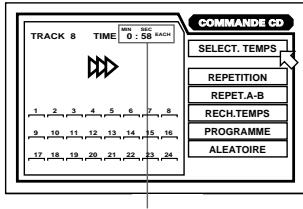 JVC XV-FA92 - Utiliser CURSOR / pour déplacer sur [SELECT. TEMPS]. - 2