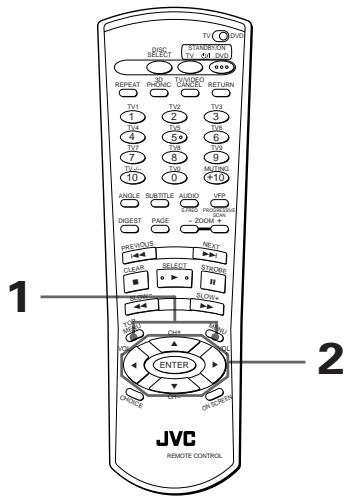 JVC XV-FA92 - Pour repérer la série désirée à partir du menu DVD - 3