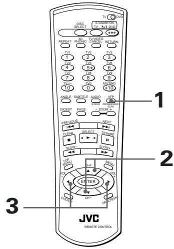 JVC XV-FA92 - Pour régler le caractère d'image [VFP] - 2