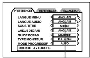 JVC XV-FA92 - LANGUE MENU - 1