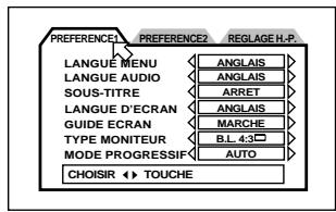 JVC XV-FA92 - Affichage COMMANDE DVD (Pour DVD AUDIO) - 1