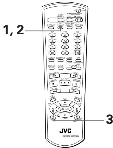 JVC XV-FA92 - Pour simuler un son surround [3D PHONIC] - 1