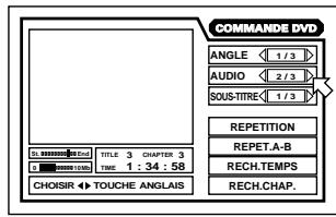 JVC XV-FA92 - Pour changer la langue ou le son audio [AUDIO] DVD DVD Video CD - 4