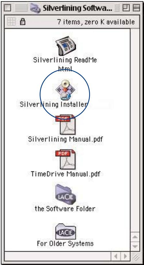 LACIE Data Bank Hi-Speed USB 2.0 - Installation de Silverlining Pro - 1