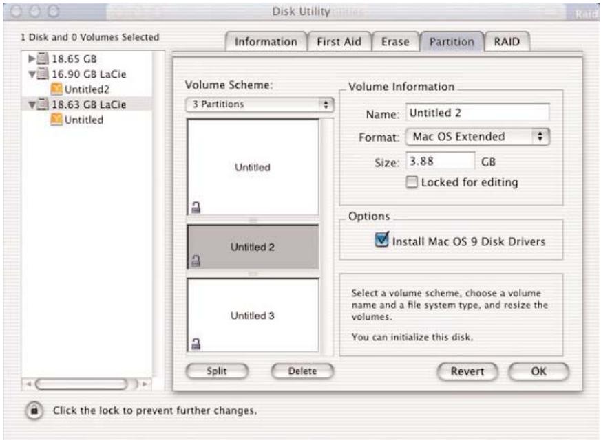 LACIE Data Bank Hi-Speed USB 2.0 - Formatage et partitionnement avec Mac OS 10.x - 2