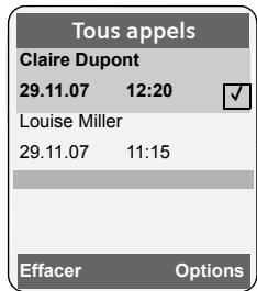 SIEMENS Gigaset C470 C475 - Affichage d'une liste - 1