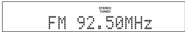 YAMAHA AV-4115 HD - Appuyez sur htuning < 1 / d (ou TUNING Δ / ∇) pour spécifier la fréquence. - 1
