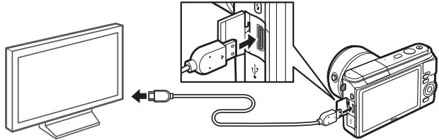 NIKON 1S1BK + 11-27.5 +30-110 - Branchez le cable HDMI. - 1