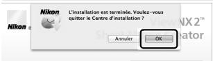 NIKON 1S1BK + 11-27.5 +30-110 - Quittez le programme d'installation. - 2