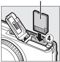 NIKON 1S1BK + 11-27.5 +30-110 - Insérez l'accumulateur et une carte mémoire. - 3