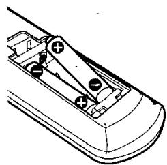 JVC TH-A35 - Au dos de la télécommande, retirez le couvercle du compartment à piles. - 2