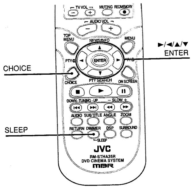 JVC TH-A35 - Appuyez sur ENTER. - 2