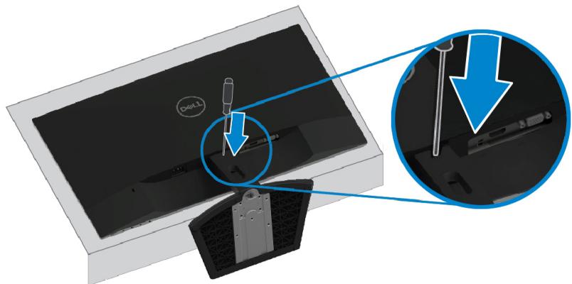 DELL SE2419H - Pour enlever le socle : - 3