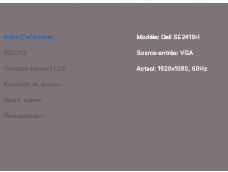 DELL SE2419H - Acceder au menu OSD - 7