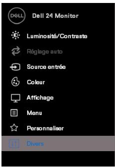DELL SE2419H - Acceder au menu OSD - 12