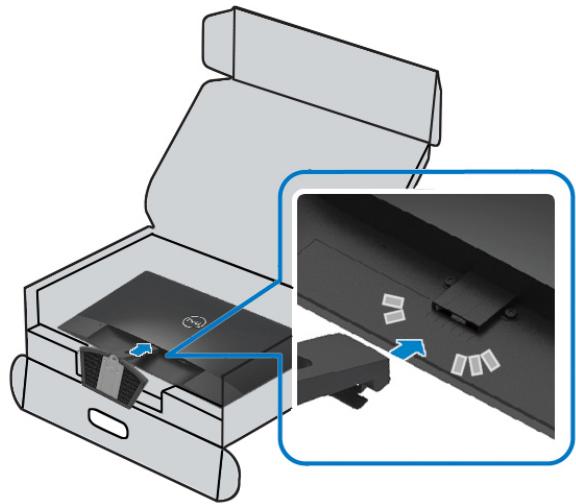DELL SE2419H - Pour attacher le socle de moniteur : - 2