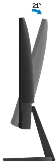 DELL SE2419H - Utiliser l'inclinaison - 3