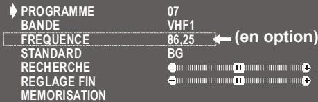 PROLINE S1443X - Sélection de l'option FREQUENCY (en option) - 1