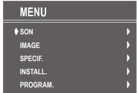 PROLINE S1443X - Système de menus - 1