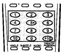 JVC XV-E100 - Comment se servir des touches du pavé numérique - 1