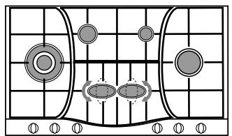HOTPOINT PH 941 MSTB GH/HA - Quelques conseils pratiques pour utiliser les brûleurs centraux "demi-poissonnière - 1