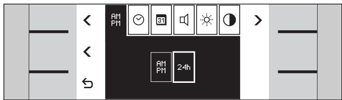 GAGGENAU BS 254-110 CD INOX - Exemple : modifier l'affichage de veille - 1