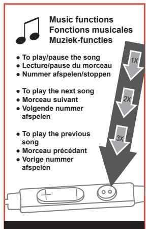 DCYBEL EARBUDDY WHITE - Earbuddy button function instruction sheet - 1