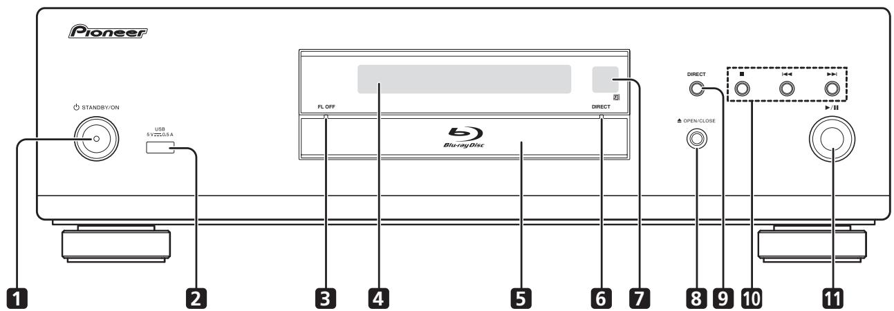 PIONEER BDP-LX88S - Pannello anteriore - 1