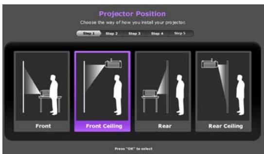 BENO W1700 - Mise en marche du projecteur - 2