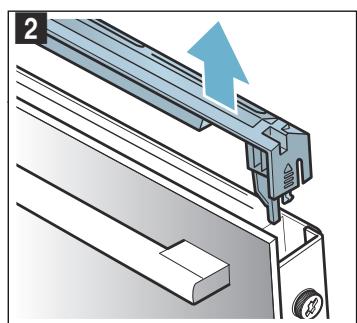 BOSCH HB672GBW1F - Enlever le recouvrement de la porte - 2