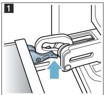 BOSCH HB672GBW1F - Décrocher la porte de l'appareil - 1