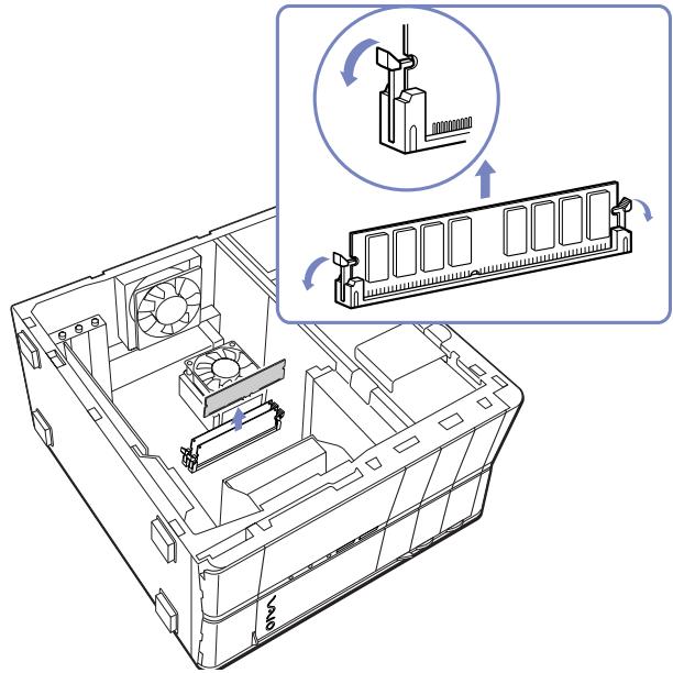 SONY PCV-RZ1136 - Ajout / remplacement d'un module de mémoire - 1