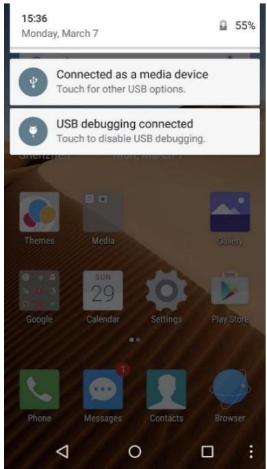 NEFFOS C5 4G BLANC - Panneau de notification - 1