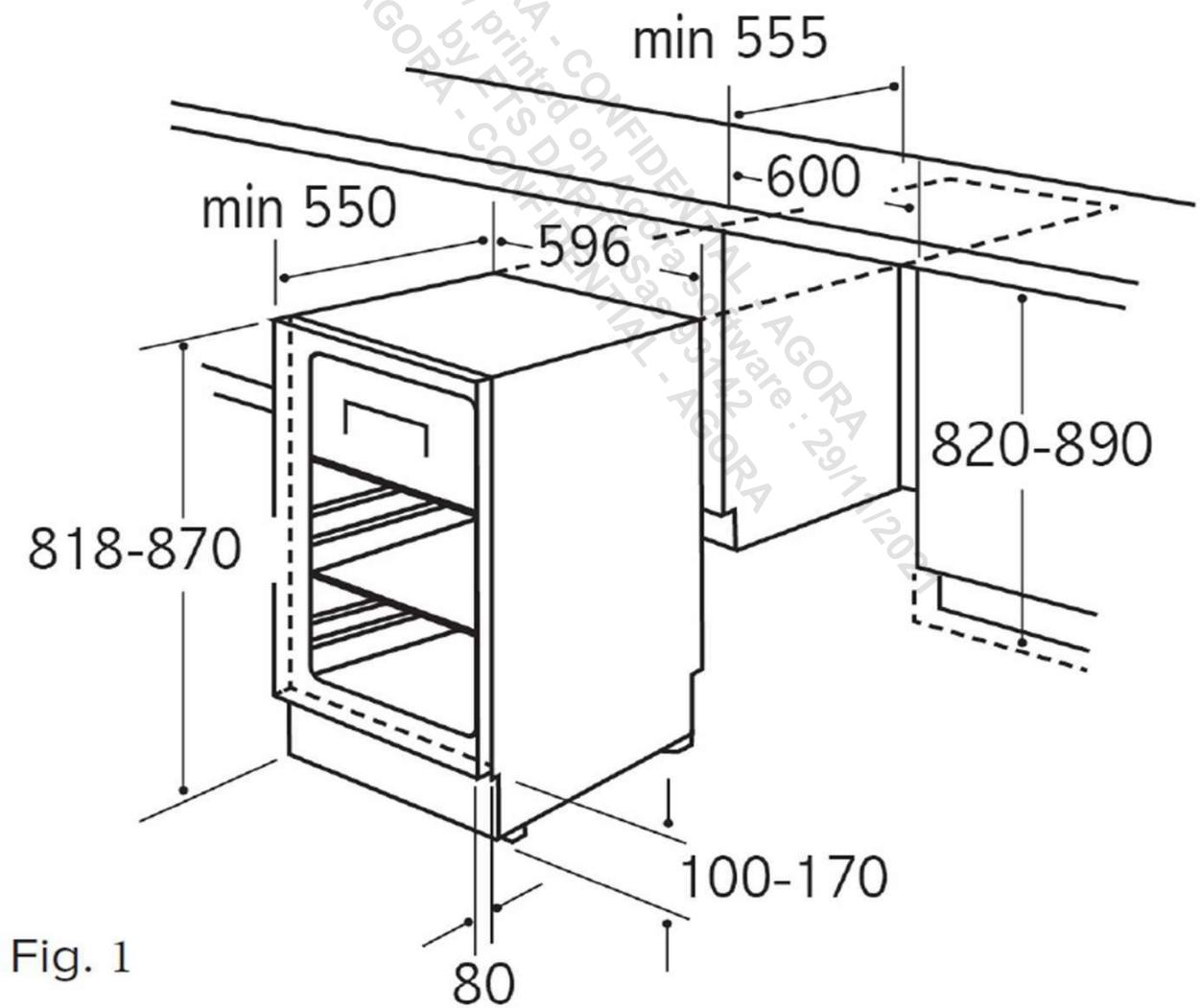DARTY CRF482SEF - Installation et ventilation - 1