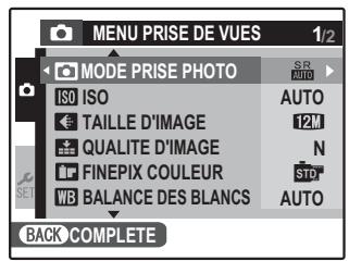 FUJIFILM Z 70 - Sélection d'un mode de prise de vue - 1