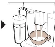 SAECO M8889 - Brewing milk-based drinks - 8